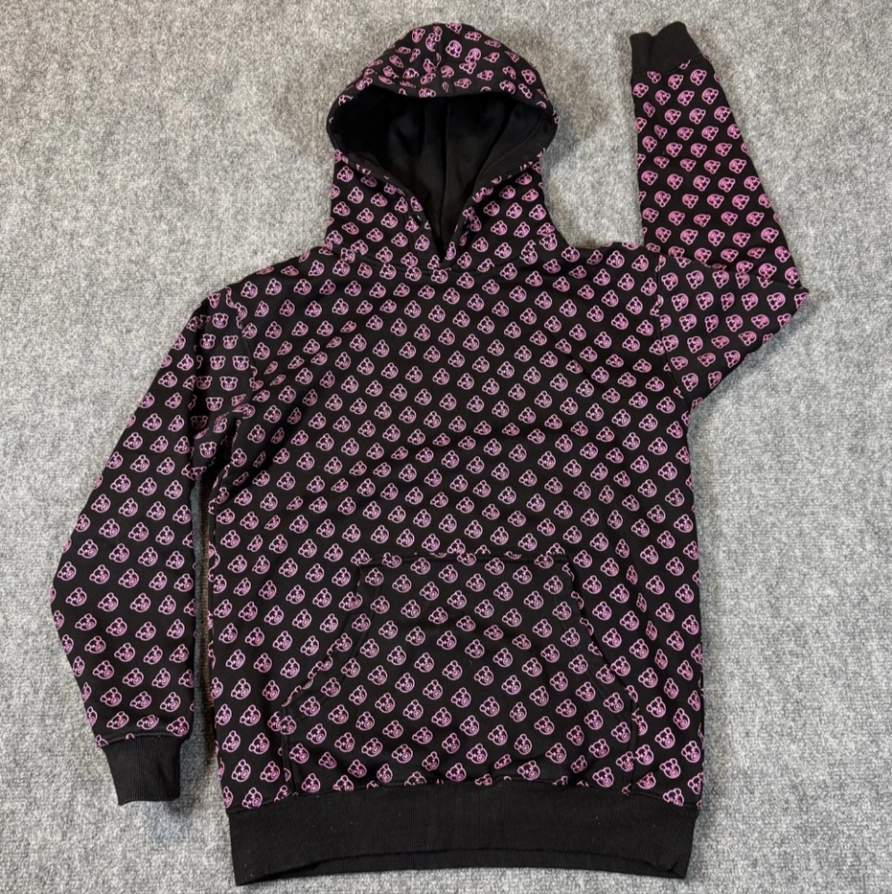 Shane Dawson Hoodie Small Pig Pullover Black Pink All Over Print Unisex SIZE: M